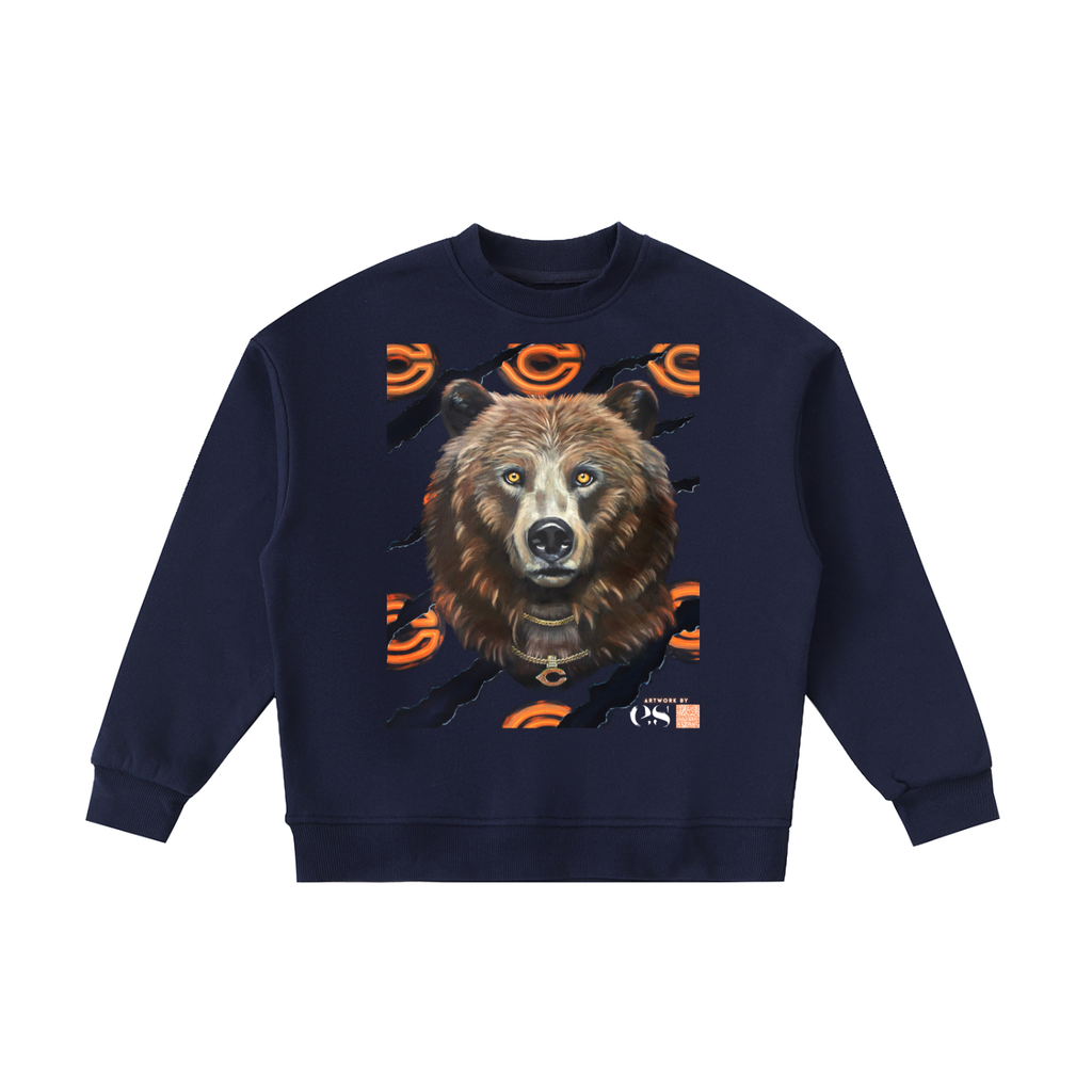 Steadfast Chicago Bears Kids' Fleece Crewneck Sweatshirt | Navy