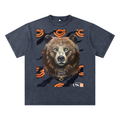 Steadfast Chicago Bears Adult Snow Washed Tee | Navy