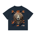 Steadfast Chicago Bears Kids Loose Fit Drop Shoulder Tee | Navy