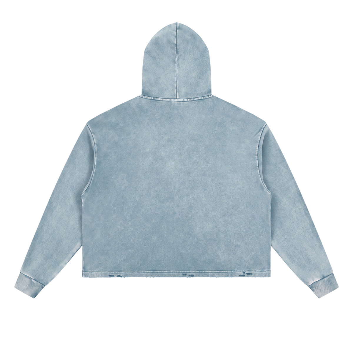 Steadfast Chicago Bears Adult Vintage Washed Frayed-Hem Hoodie | Light Blue